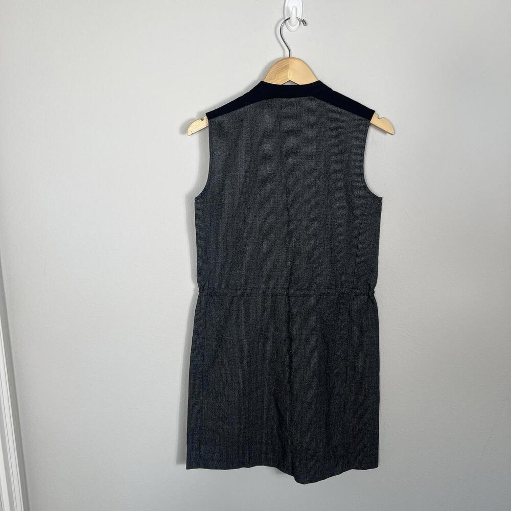 NWT J. Crew Dress Sheath Gray Wool Buttons Classic Career Minimalist Womens XS - Picture 6 of 7